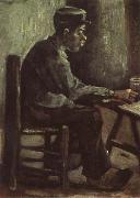 Vincent Van Gogh Peasant Sitting at a Table (nn04) china oil painting artist